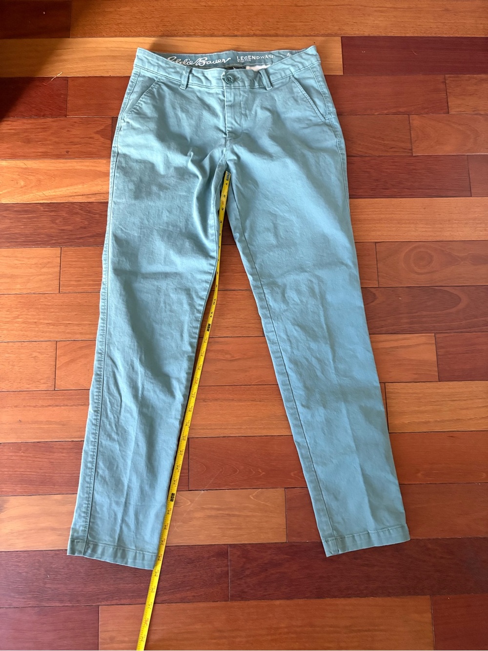 Eddie Bauer Women's Light Teal/sea foam green Chino Pants